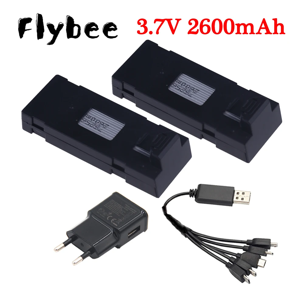 3.7V 2600mAh RC Drone Battery  - Eachine Drone E58 评论和价格