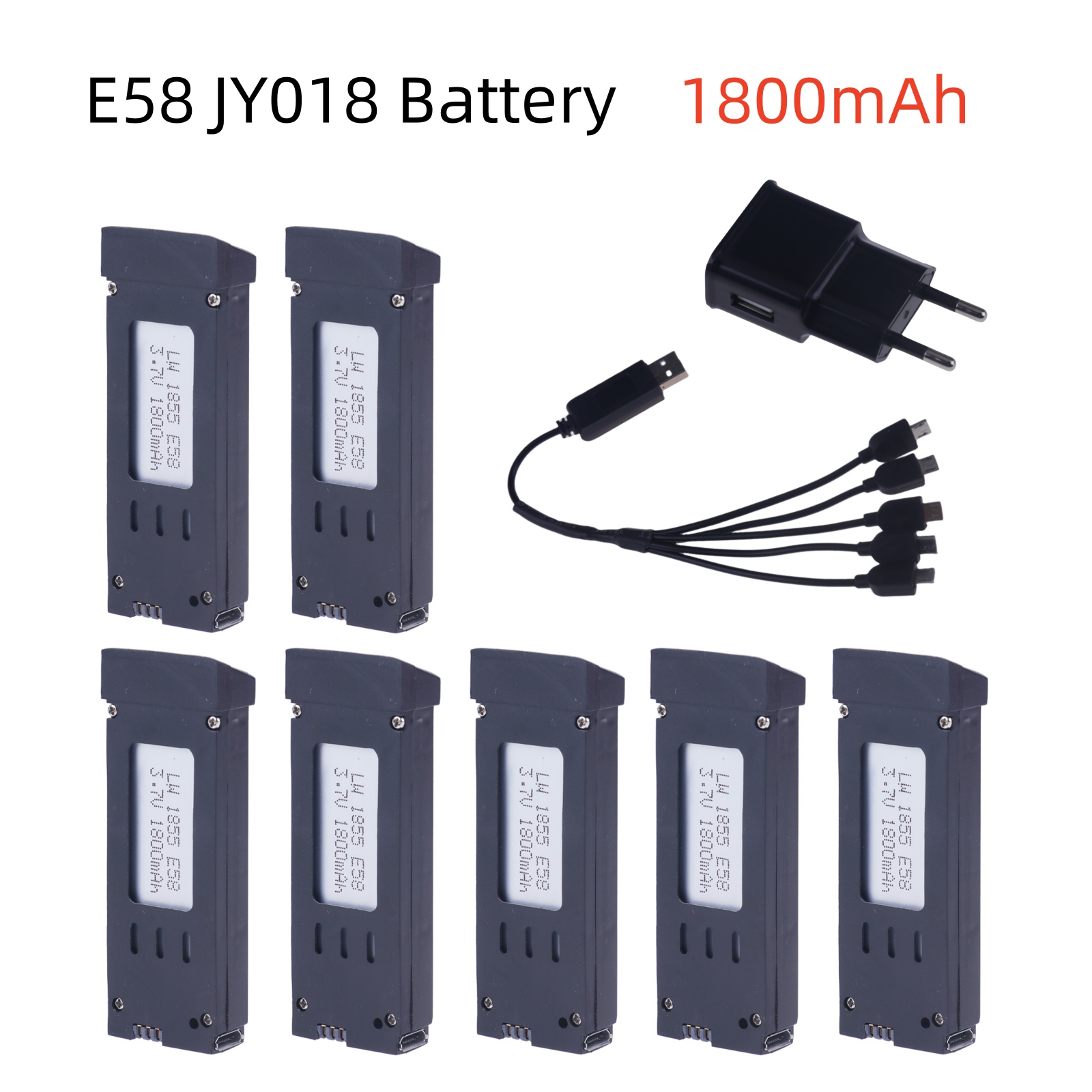 3.7V 1800mAh RC Drone Lithium  - Eachine Drone E58 评论和价格