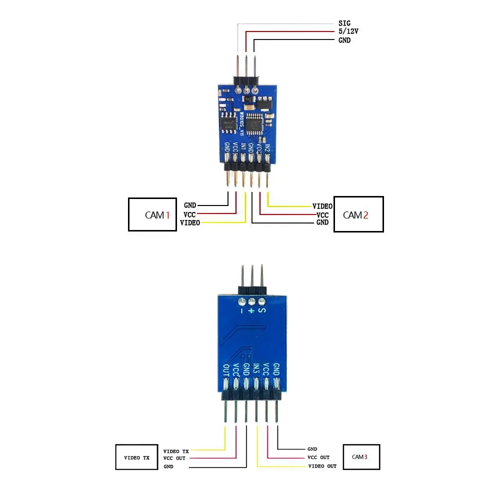 5.8G 3 Channel Video Switcher  - Drone Battery 评论和价格