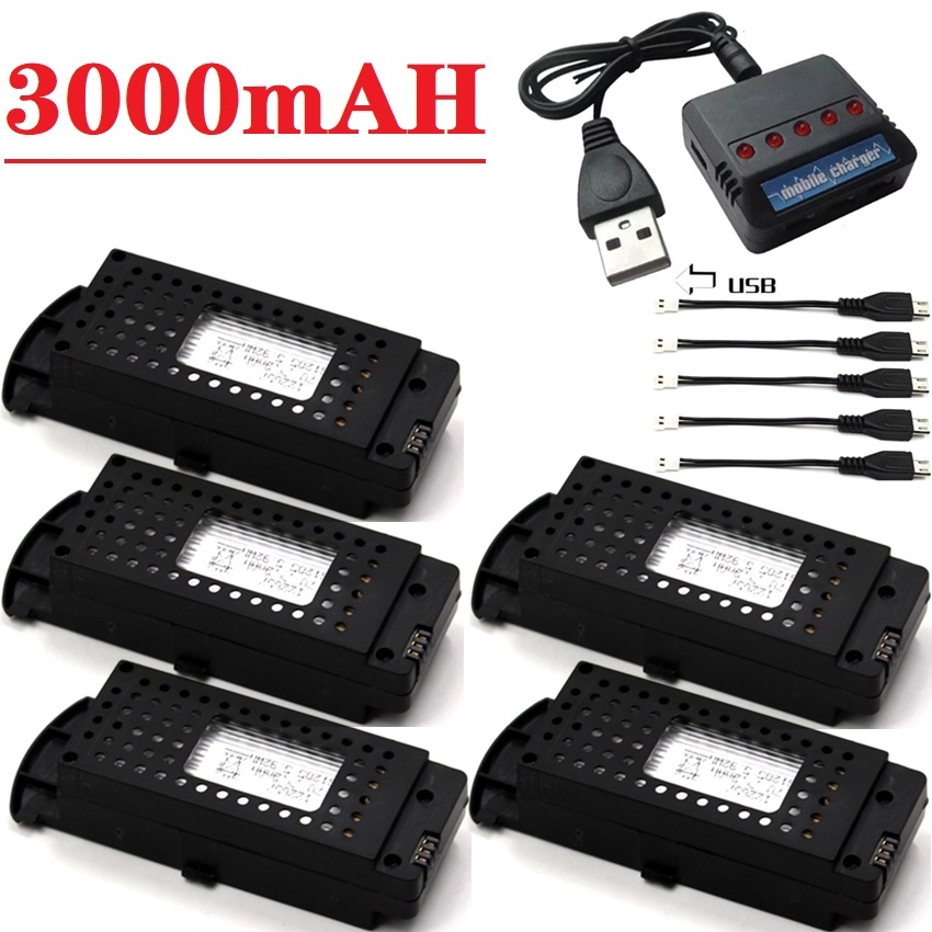 Q6 Drones Battery 3.7V 3000mAh - Eachine Drone E58 评论和价格