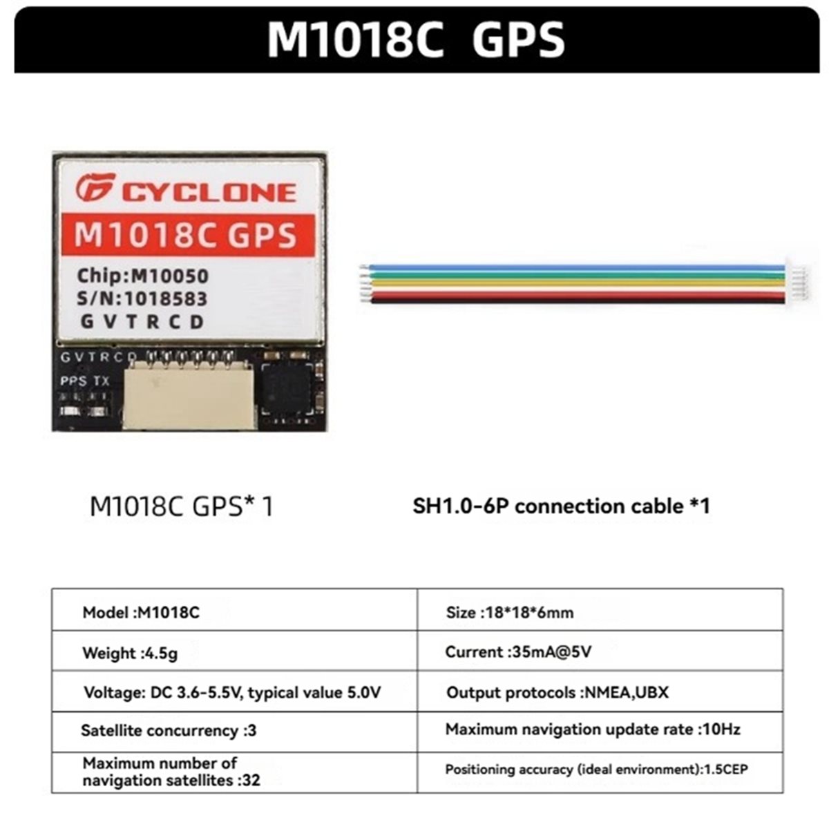 AAAE M1018C M10 GPS Module Int - Drone Compass 评论和价格