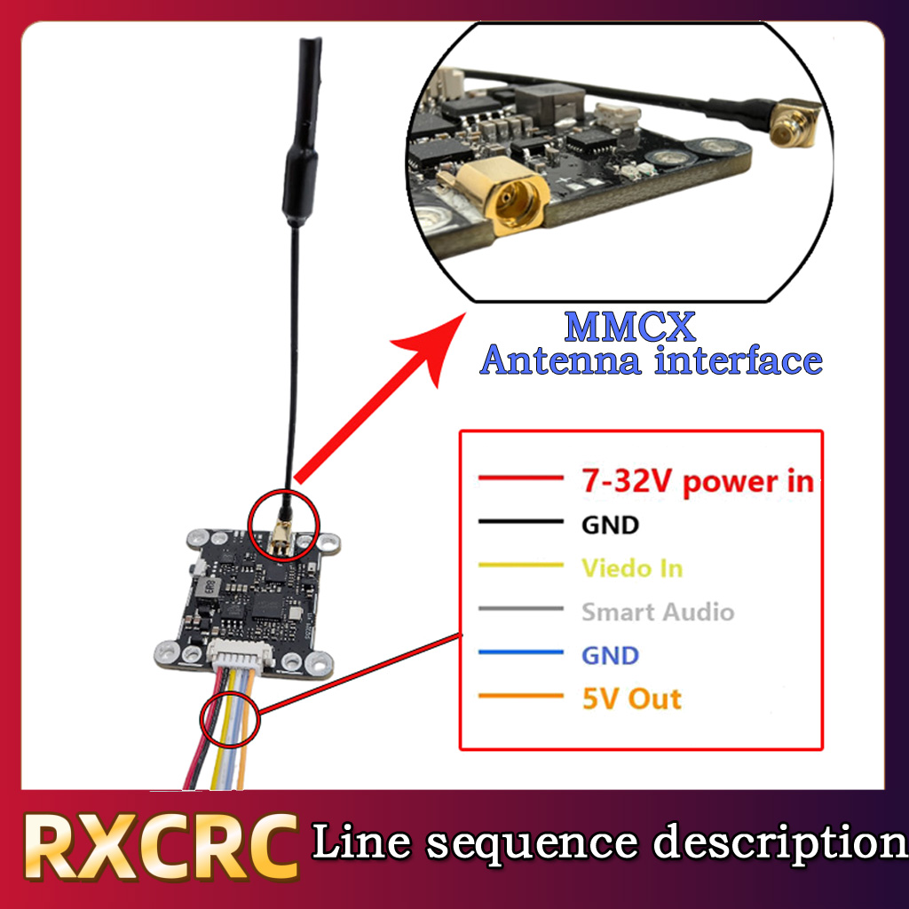 RXCRC 5.8G Module 48CH 1.6W VT - Drone Frame 评论和价格