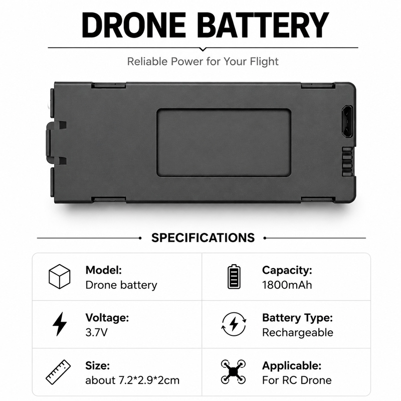 E88 Drone Battery 3.7V 1800mAh - Eachine Drone E58 评论和价格
