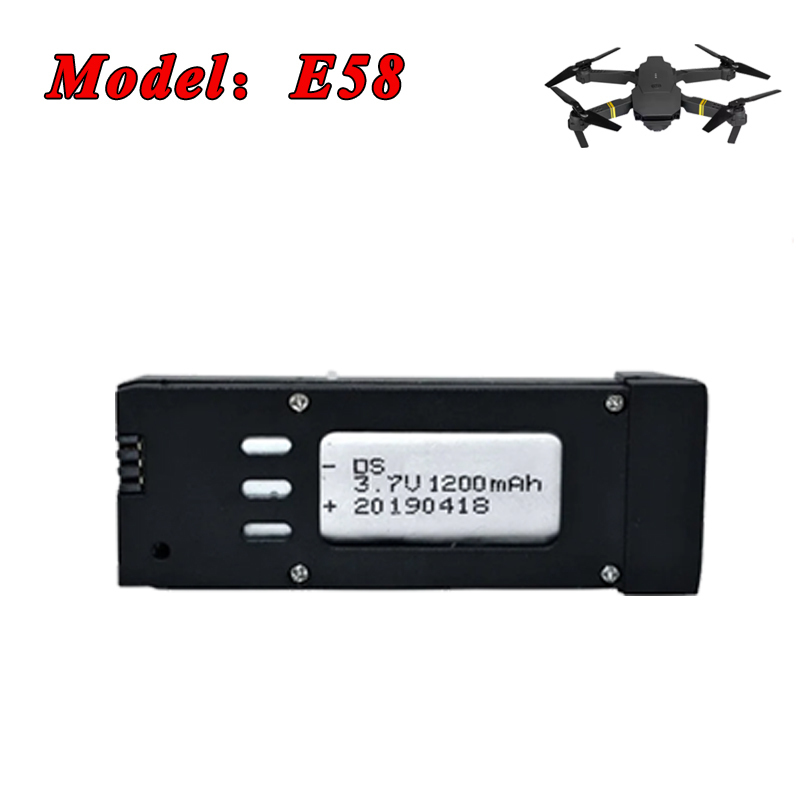3.7V 1200mAh 1800mAh Lipo Batt - Eachine Drone E58 评论和价格